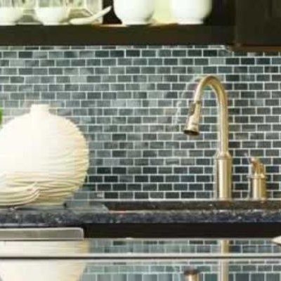 Tiled kitchen backsplash from Novakoski Floor Covering in Anderson, IN